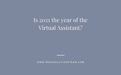 2021: The Year of Virtual Assistant Services